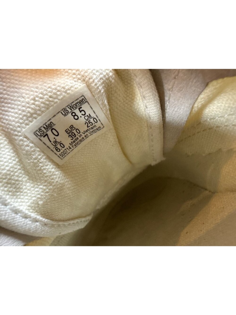 Vans Era Stacked LX Suede Sneakers unisex Neutral Leaf Print Sole M7 / W8.5 - Picture 9 of 10